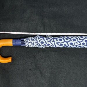 Kate Spade Blue and White Patterned Umbrella